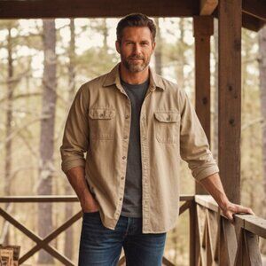 Wrangler Long Sleeve Work Shirt | Size XL